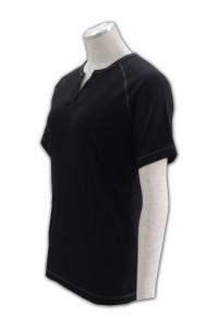 T175 訂製純色t-shirt   獨家設計T恤款式  團體訂購班衫公司   黑色